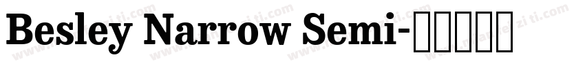Besley Narrow Semi字体转换
